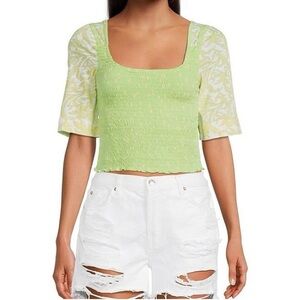 🏷️ NWT Free People Marigold Square
Neck Top
